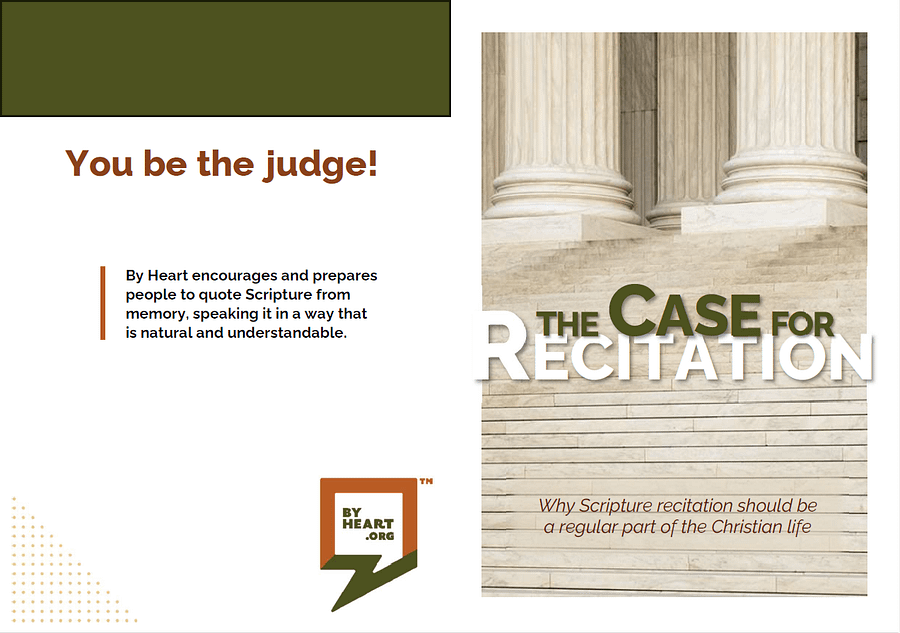 The Case for Recitation promo booklet - English product image (2)