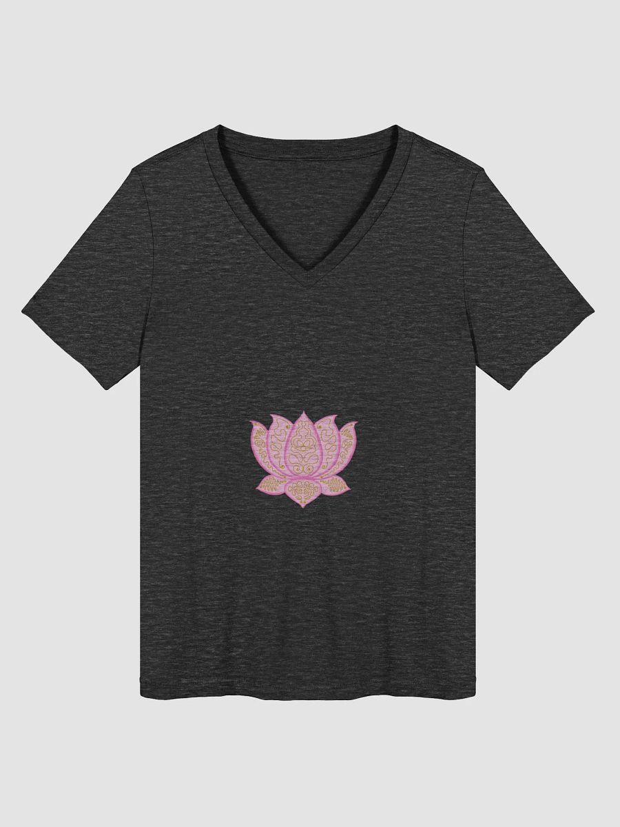 Golden Lotus Women's V-Neck Tee product image (3)