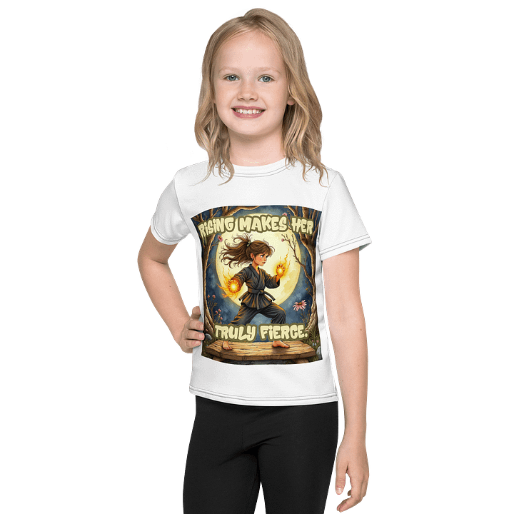 Rising Makes Her Truly Fierce – Empowered Martial Arts Girl Design product image (1)