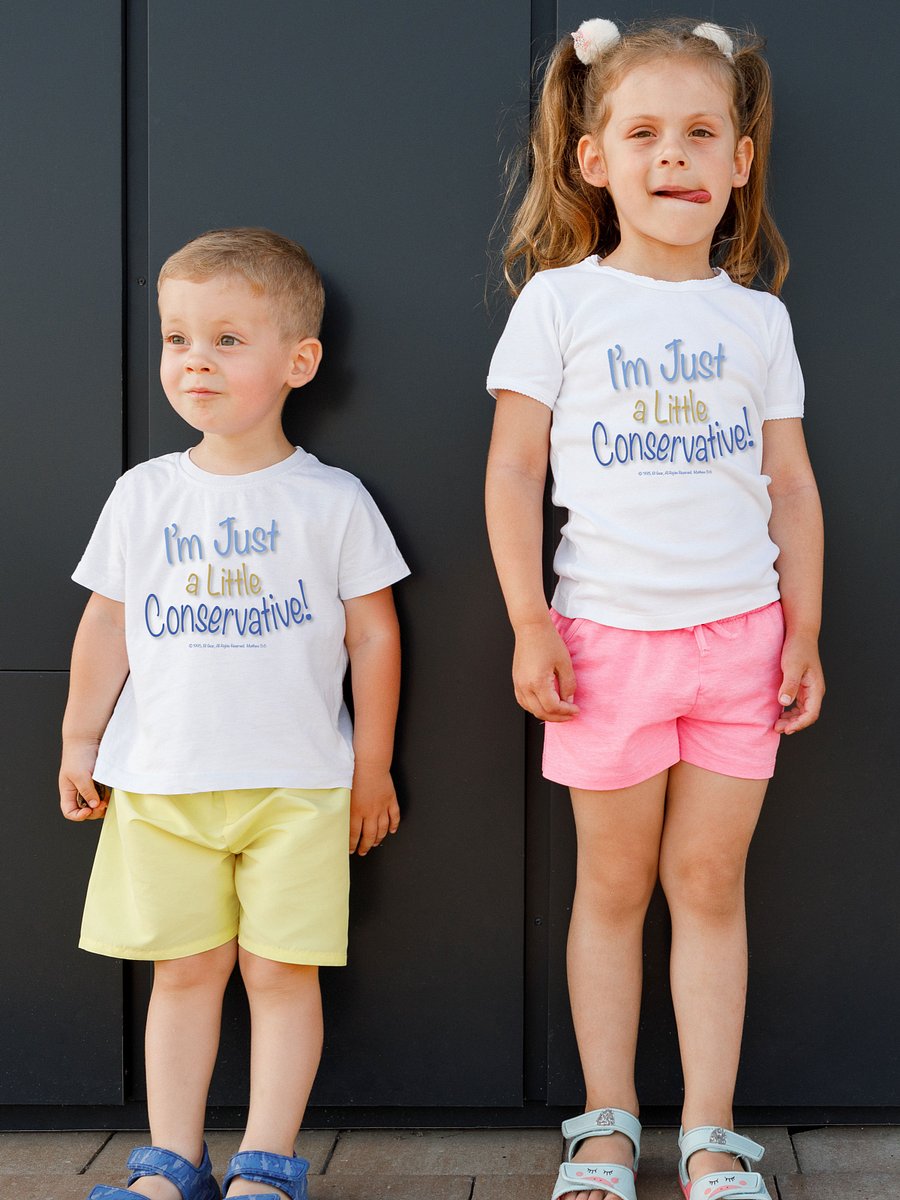 Kids Conservative T-Shirt | I’m Just a Little Conservative | Funny Political Shirt for Kids | Patriotic Tee | Right Wing Toddler Shirt product image (4)