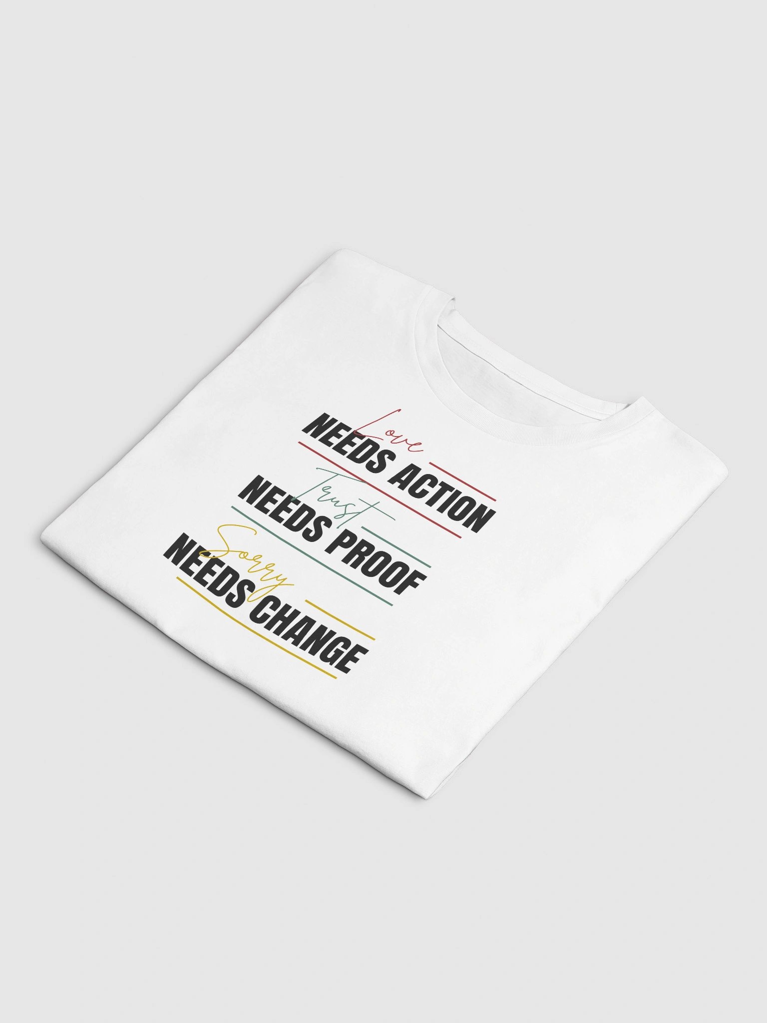 Love needs action -White product image (4)