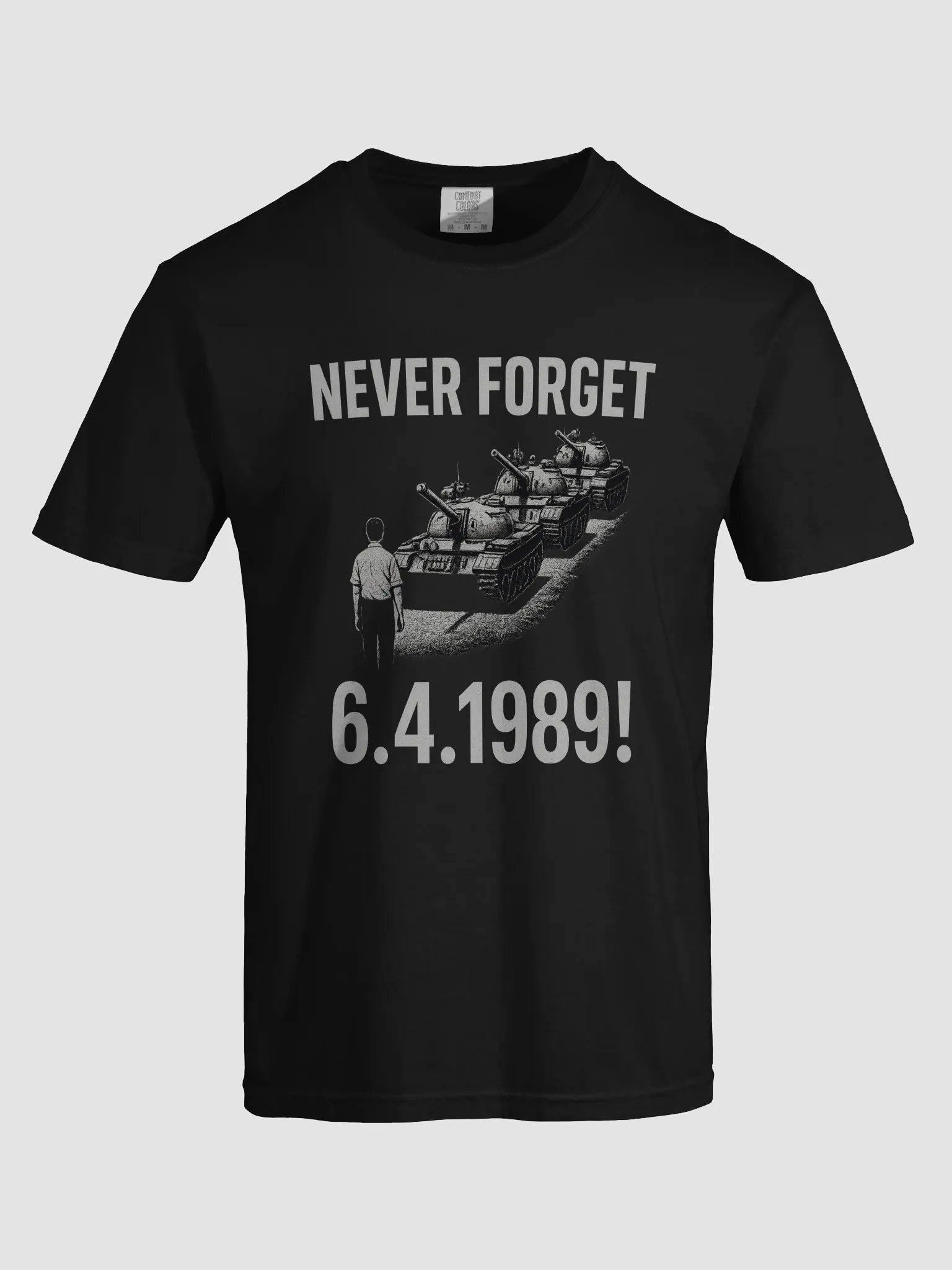 NEVER FORGET系列T恤-深色-六四【限量版】 product image (5)