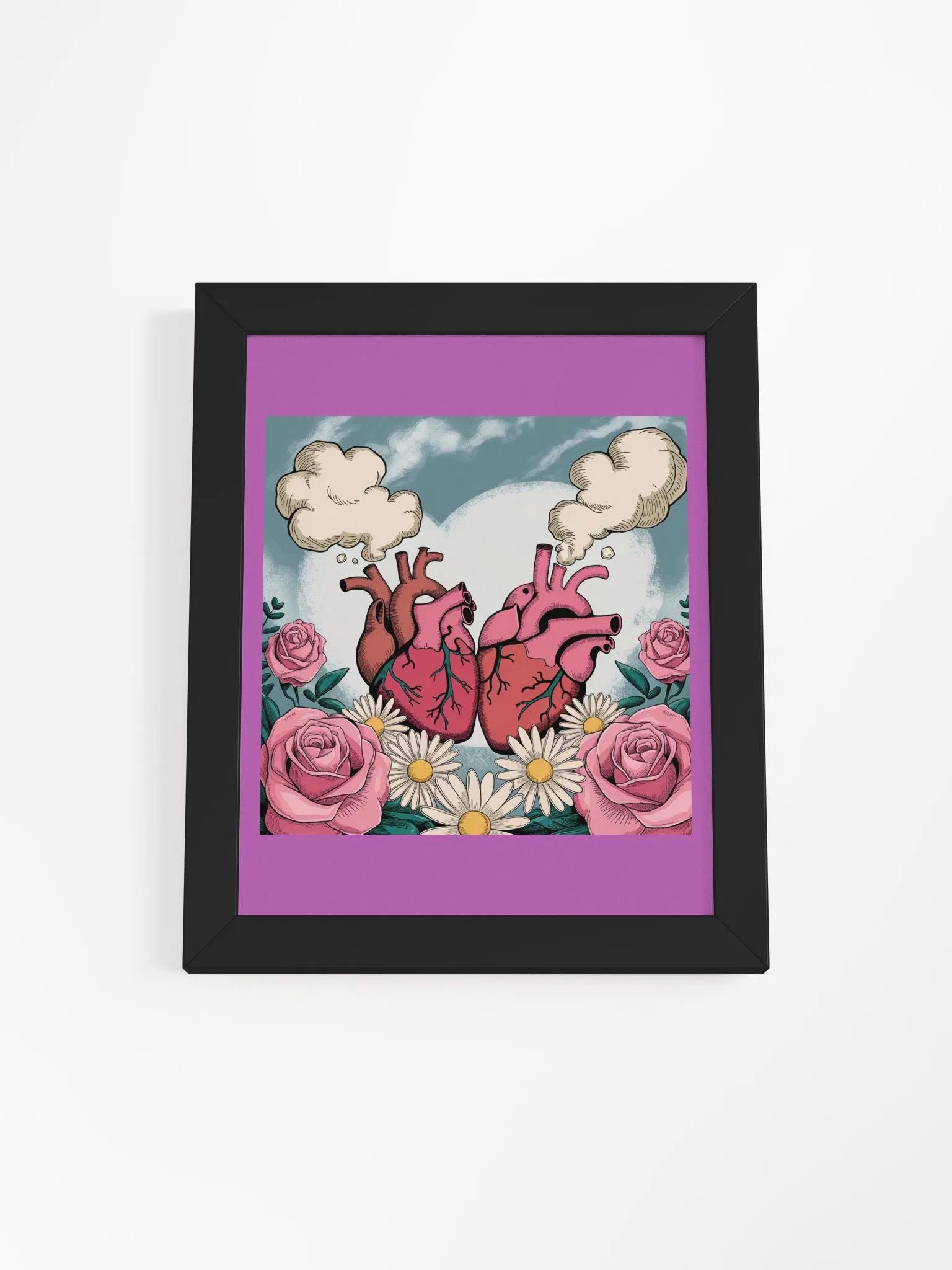 Anatomical Heart & Floral Fantasy Poster product image (13)