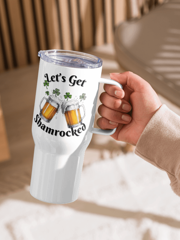 Let's Get Shamrocked Travel Mug product image (3)