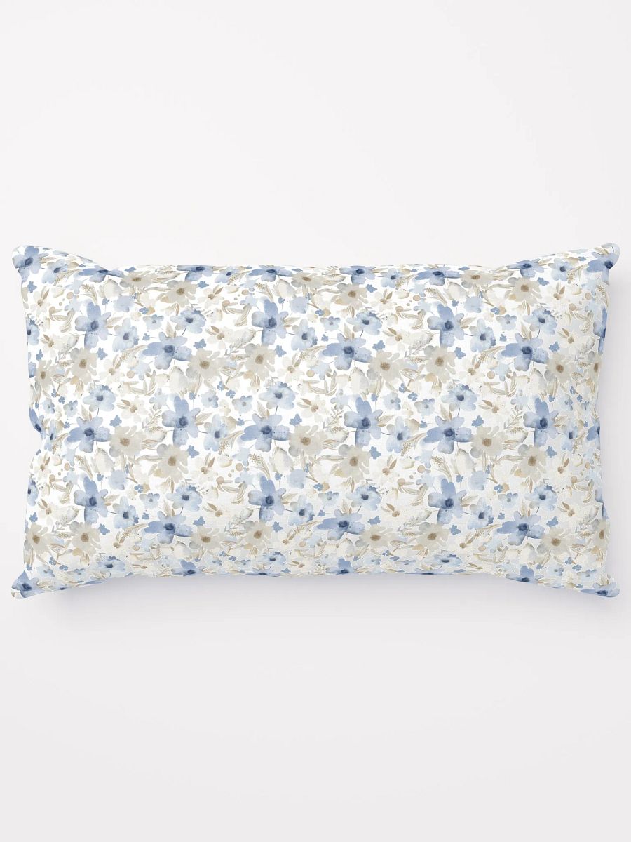 Blue Grey Flowers Basic Pillow product image (13)