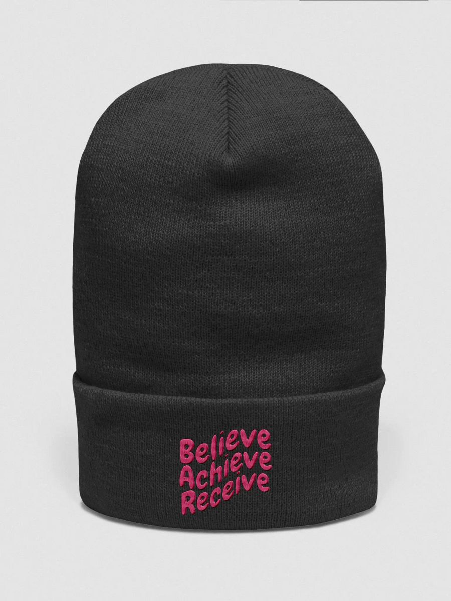 Believe Achieve Receive Beanie product image (1)