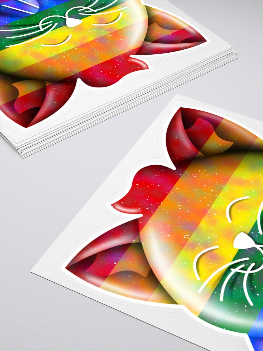 Rainbow Pride Galaxy Kitty Sticker product image (10)