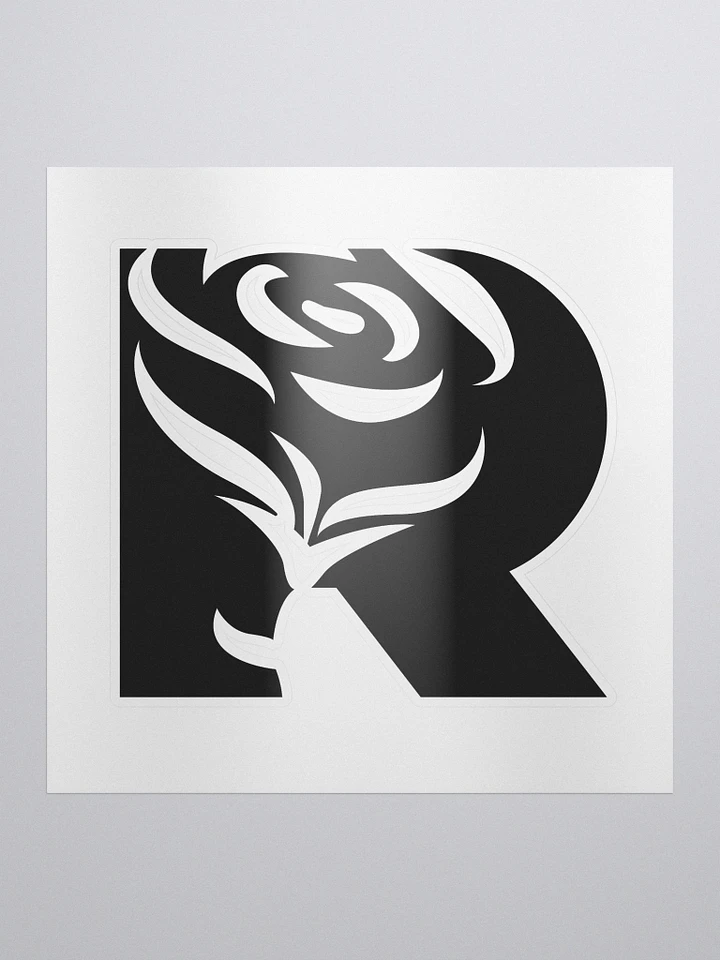 RoseBud Logo Sticker (Black) product image (1)