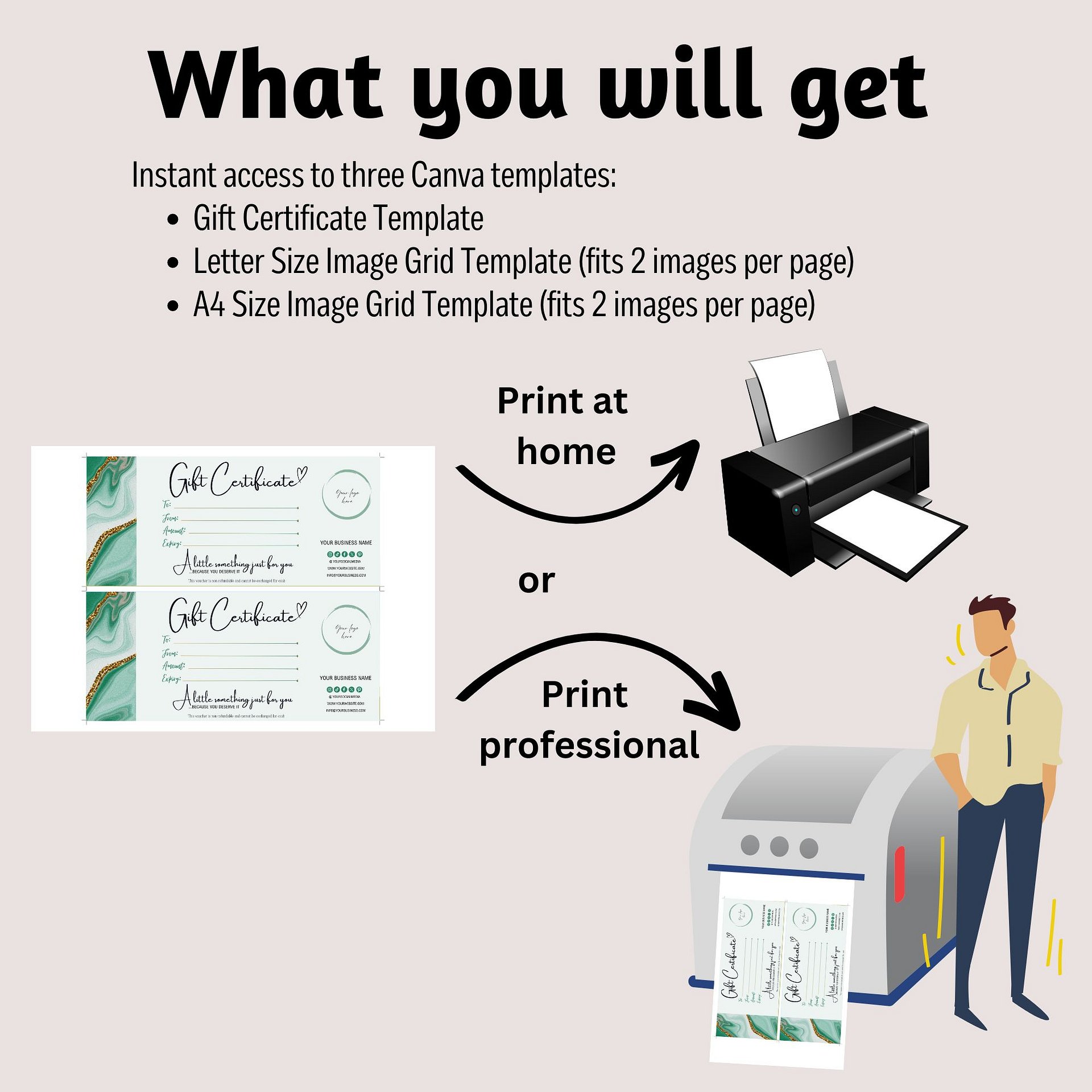 Esmeralda - Gift Certificate Template product image (5)