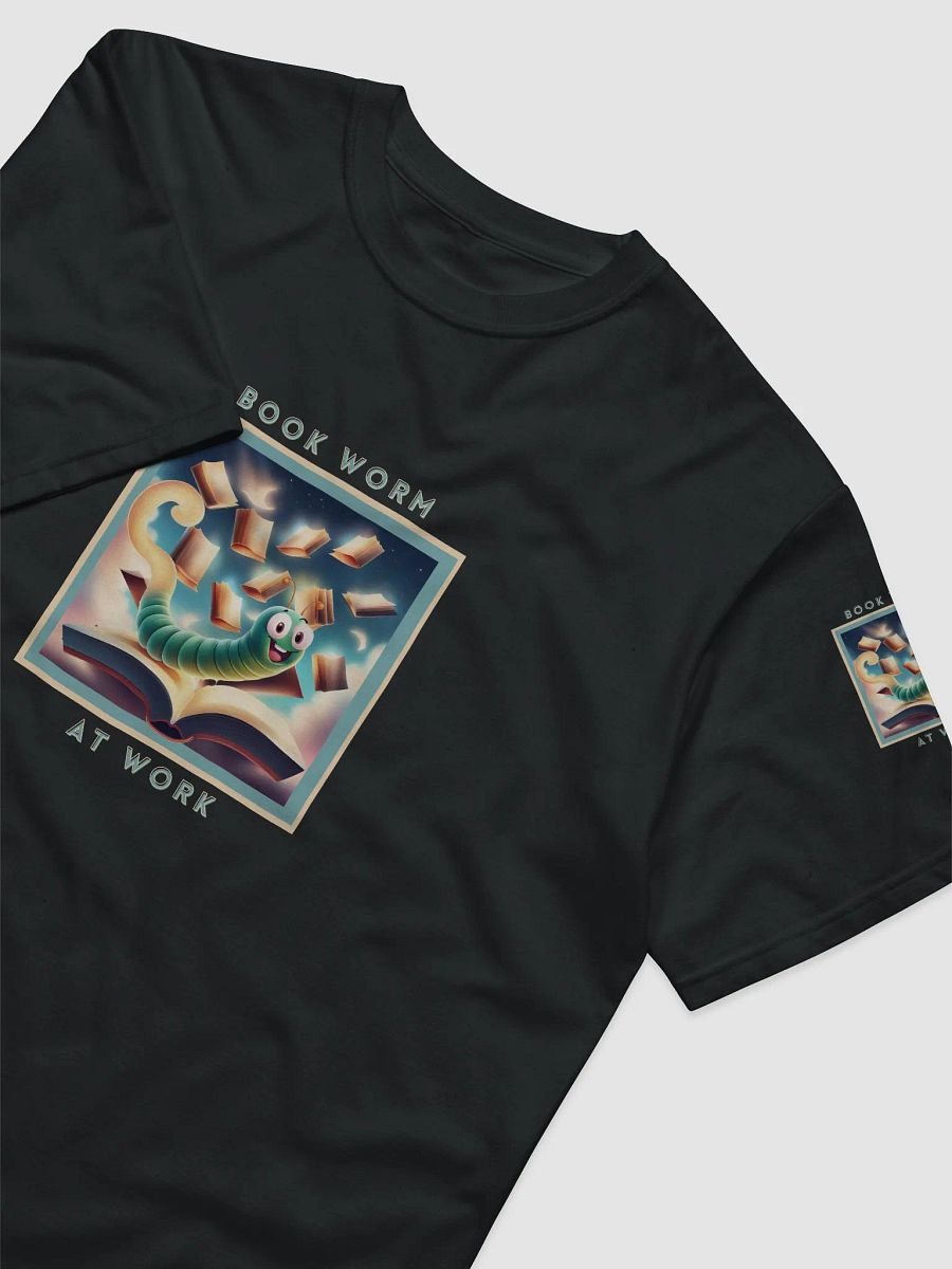 Book Worm at Work Econcious Unisex T-shirt product image (3)