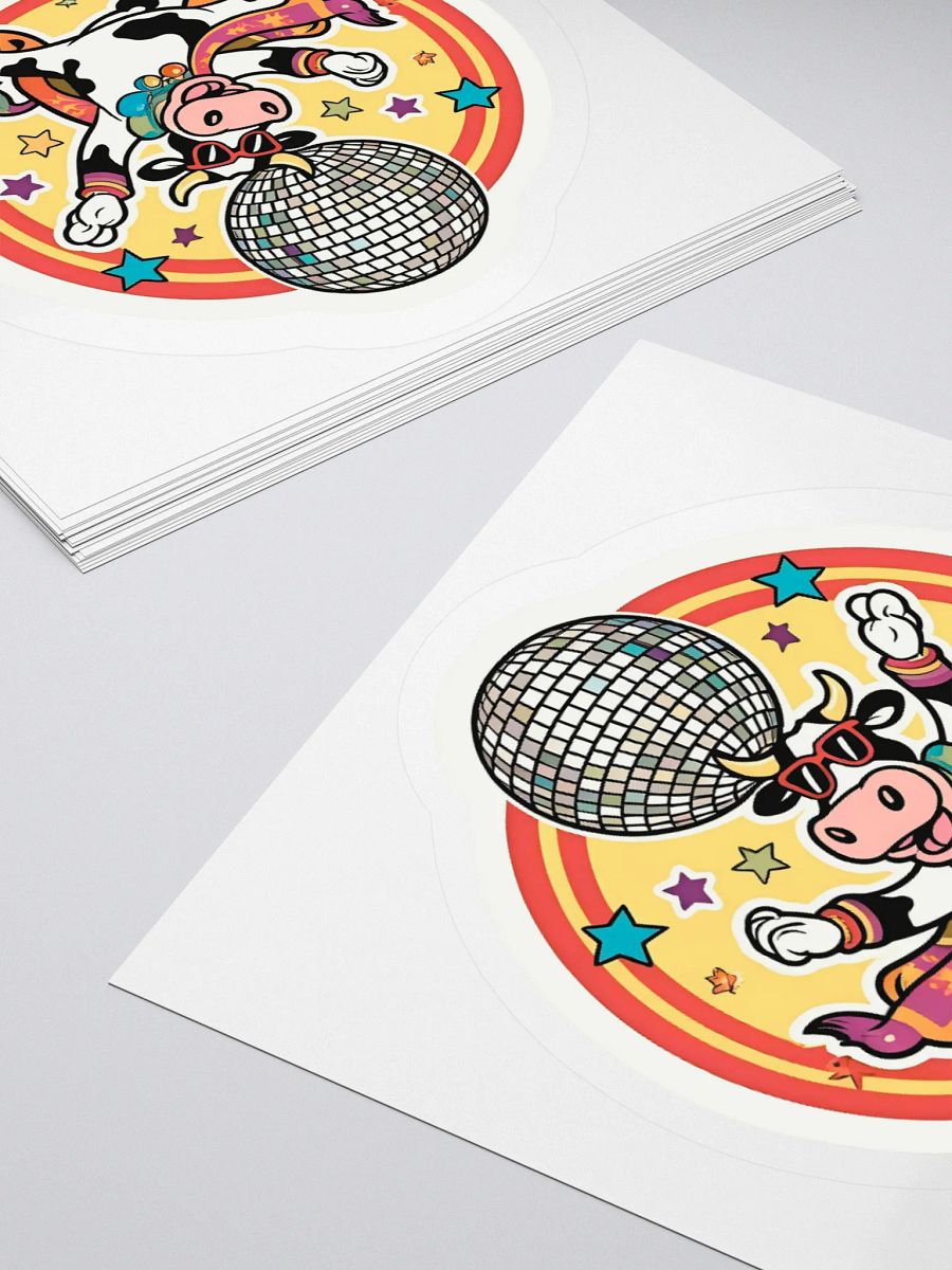 Disco Cow Kiss Cut Stickers product image (11)
