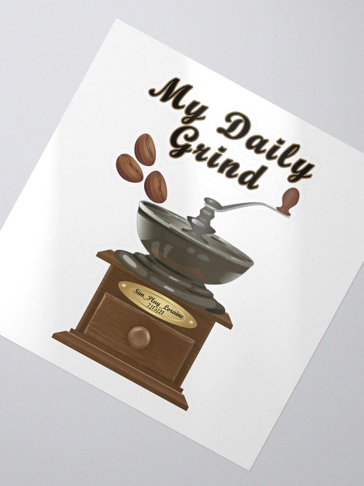 Limited Time Loraine's Coffee House Twitch Established Date Vinyl Sticker product image (1)