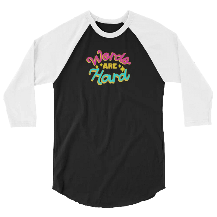 Words Are Hard Jersey Raglan Tee product image (12)