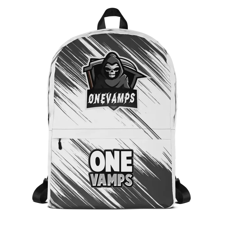 OneVamps Backpack black white product image (1)