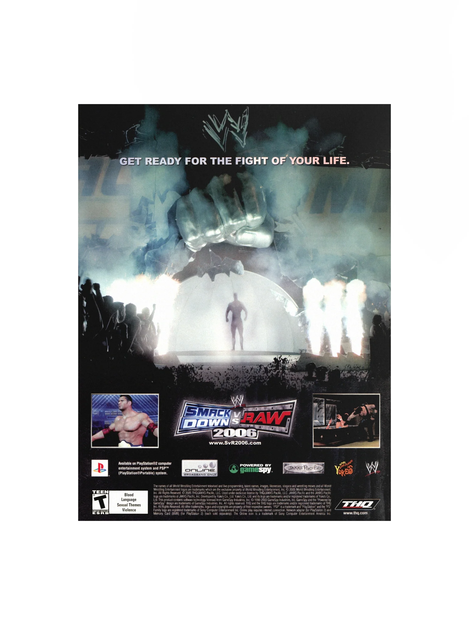SmackDown! VS Raw 2006 - Promotional Poster/Flyer product image (1)