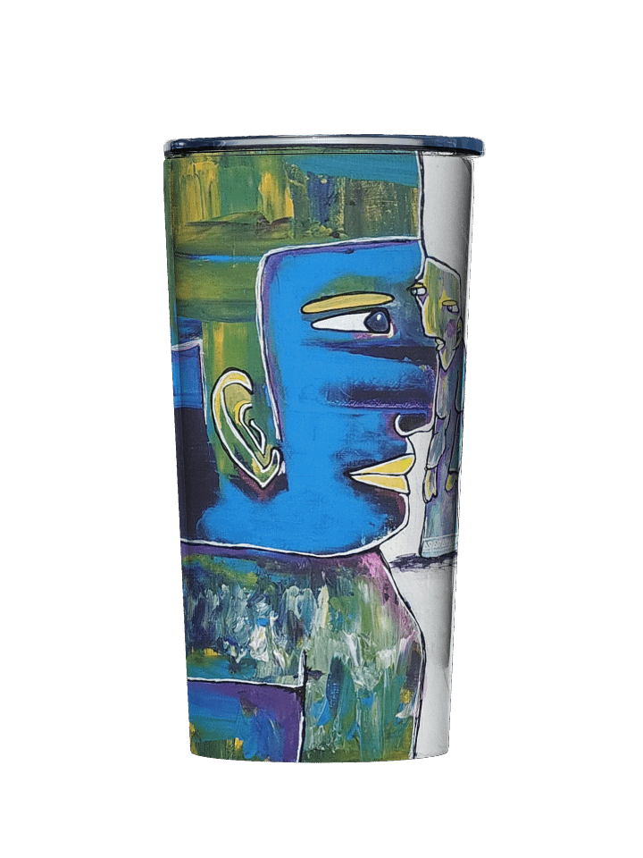 EYE to Eye Stainless Steel Tumbler – Art-Inspired Travel Cup for Coffee, Tea & More product image (1)