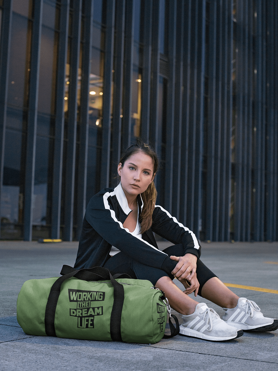 Green All-Over Print Duffle Bag – Working The Dream Life | Premium Travel & Work Lifestyle Statement product image (3)