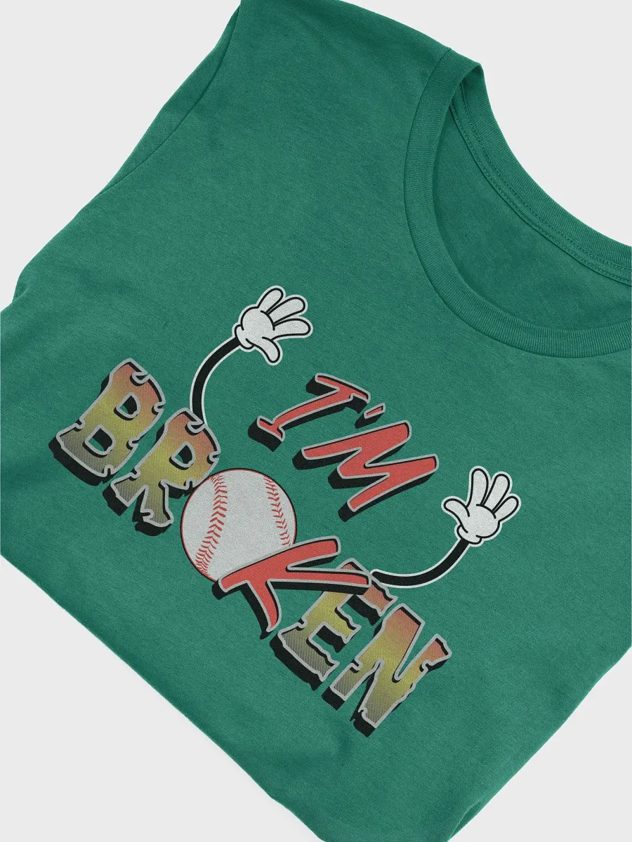 Im Broken Im Ok Baseball Hands Playful Gesture T-Shirt product image (27)