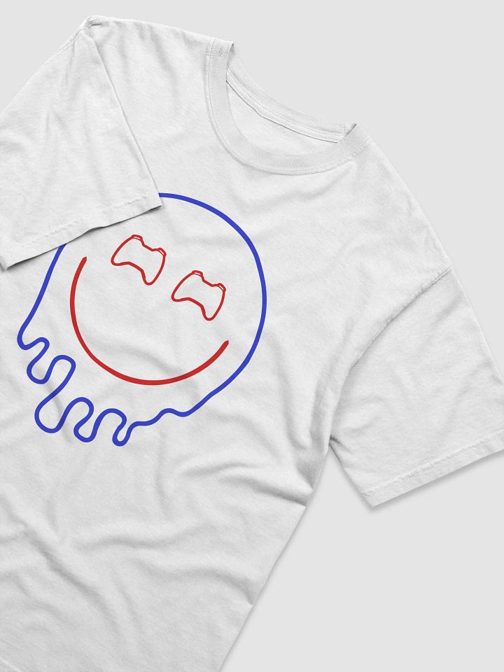 Patriotic Controller Smiley Face T-Shirt (Blue/Red) product image (2)