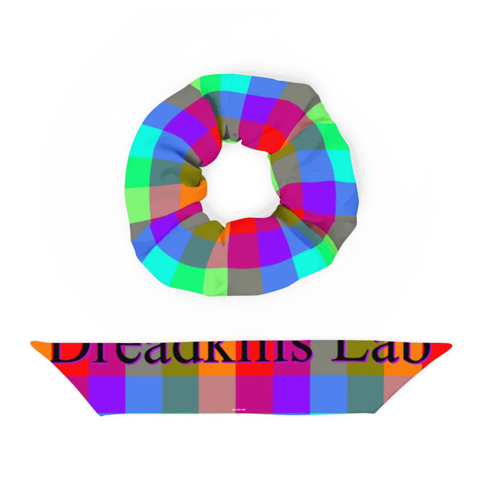 Rainbow Checkers Scrunchy product image (4)