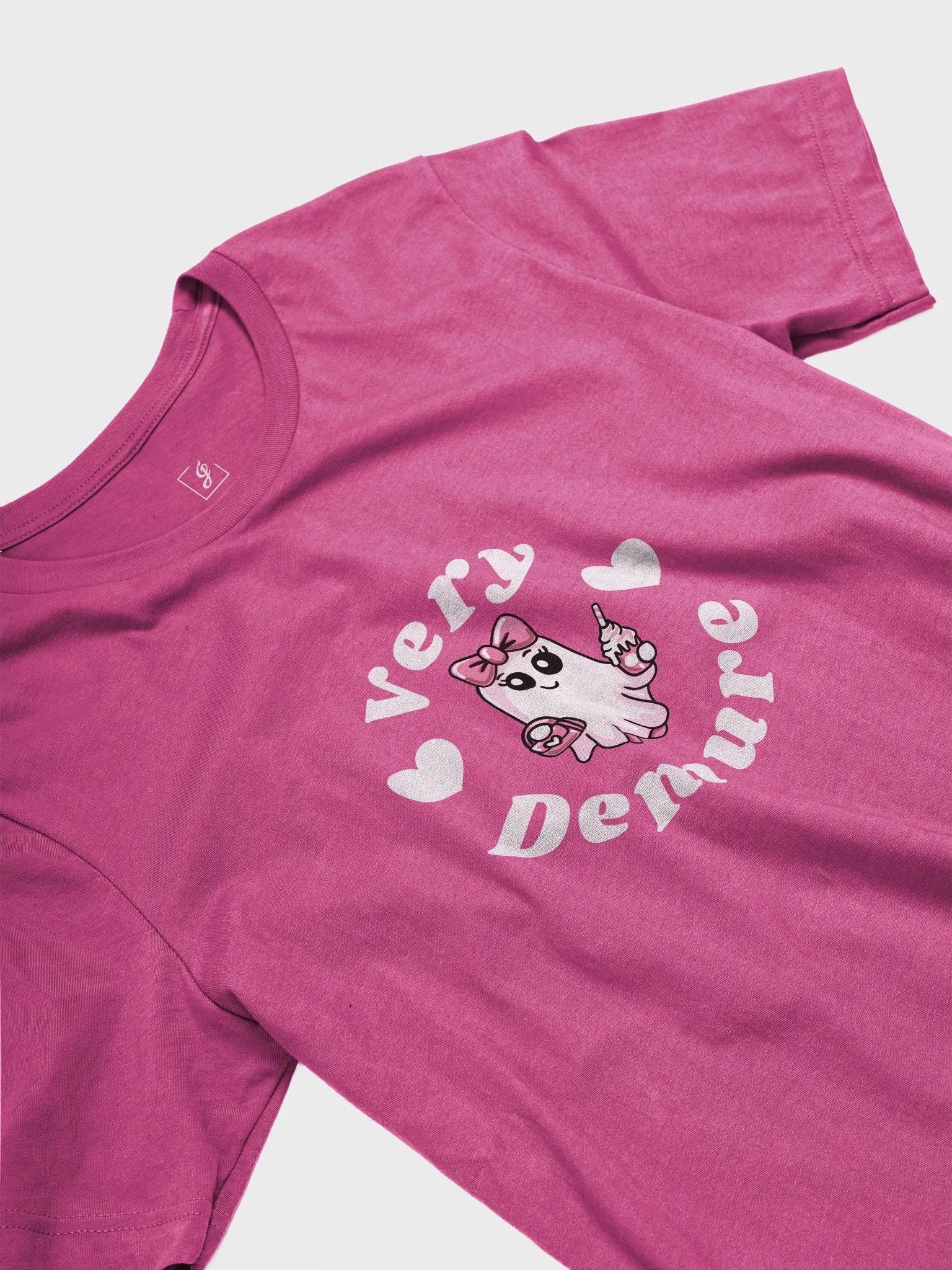 Very Demure Cute Ghost Design Supersoft Classic Fit T-Shirt product image (7)