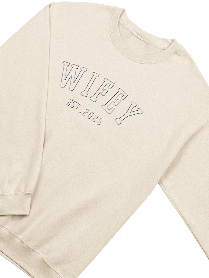 Personalized Embroidered "WIFEY" Sweatshirt product image (2)