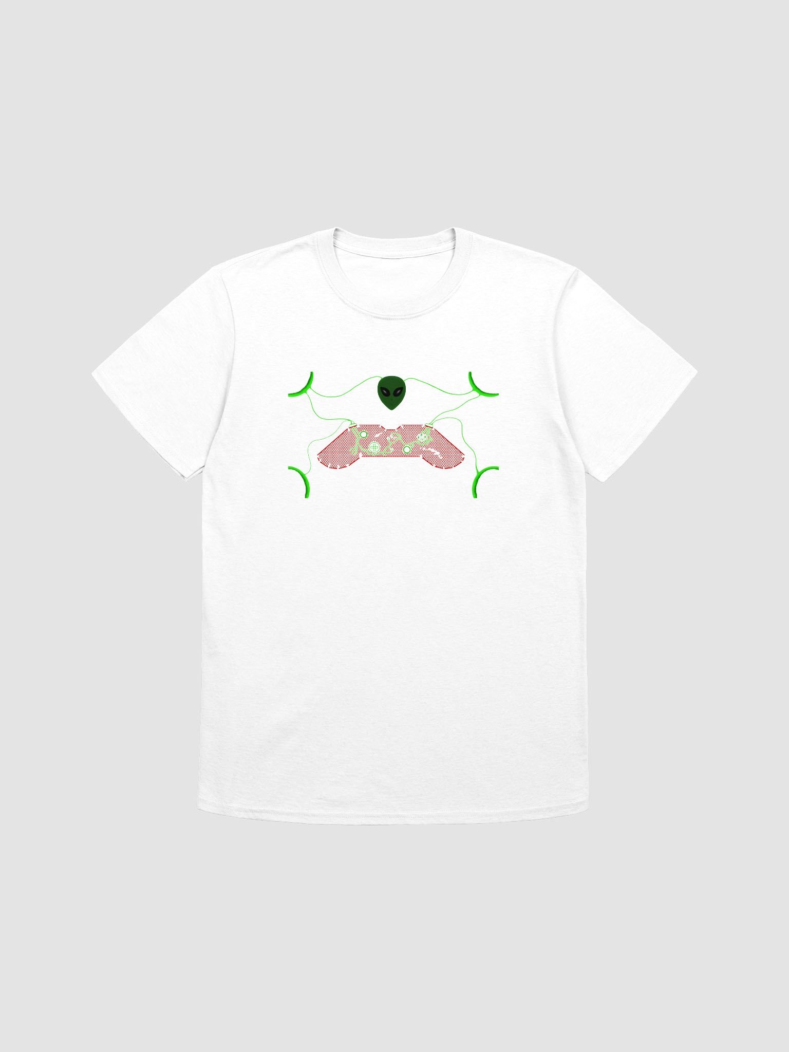 Neon Circuit Alien T-Shirt product image (3)