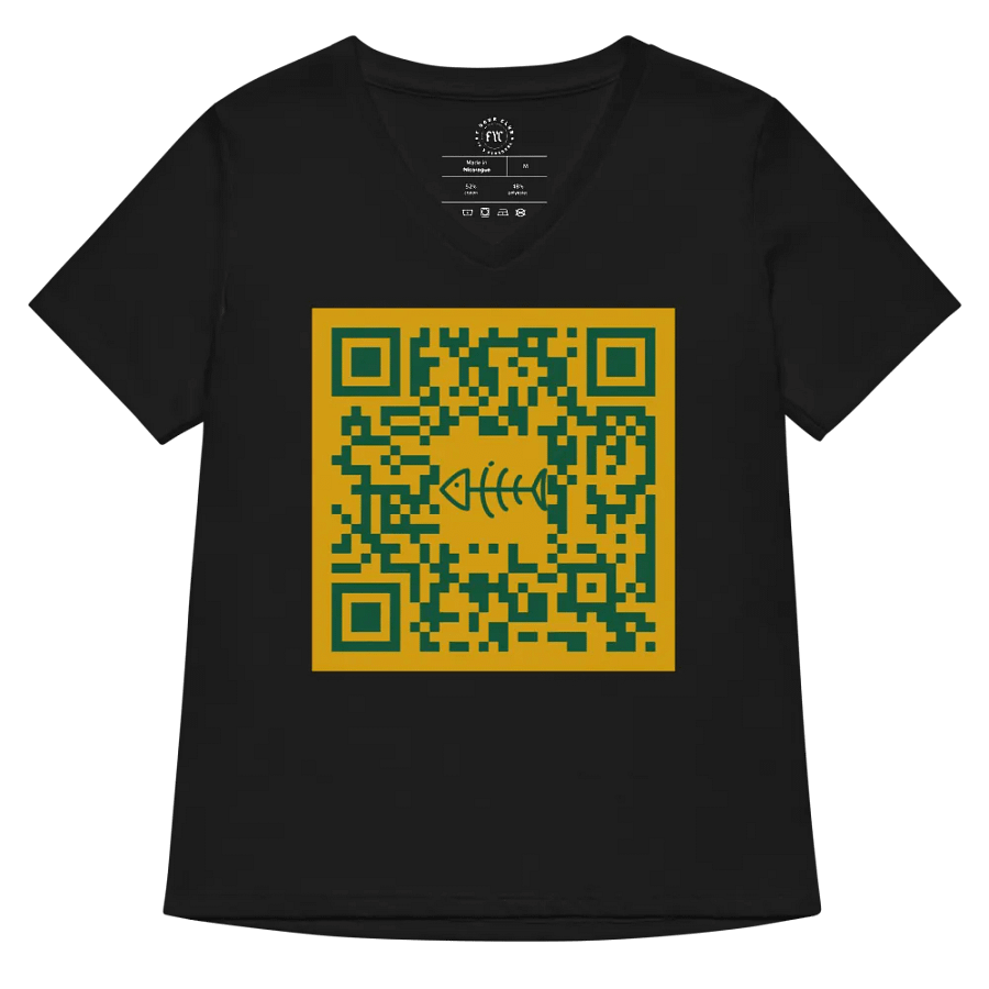 F*Seattle QR code Women's V neck product image (23)