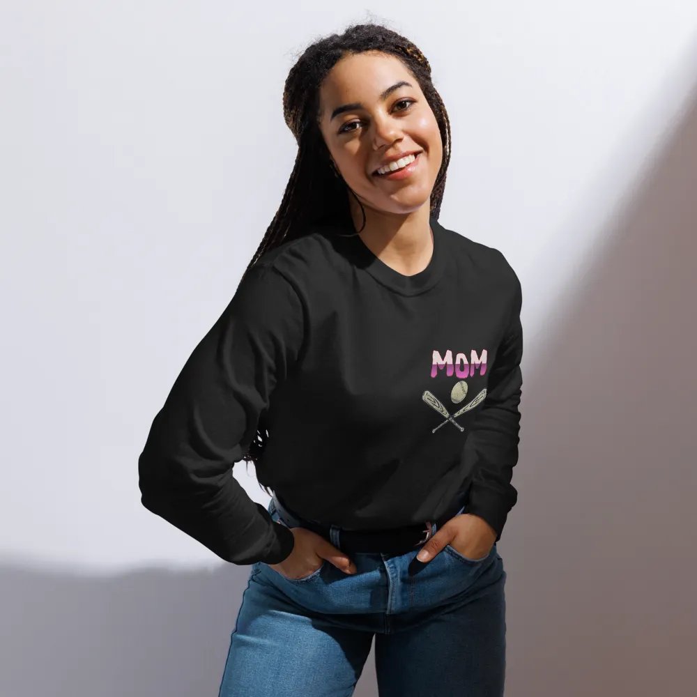 Mom's Baseball Tribute Long Sleeve Shirt product image (6)