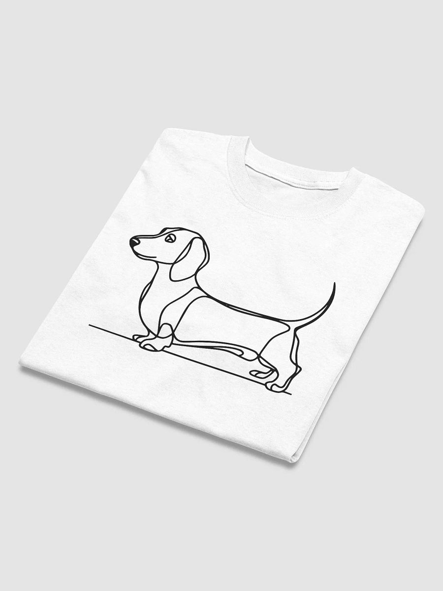 Elegant Dachshund Outline T-Shirt - Ideal for Pet Lovers product image (32)