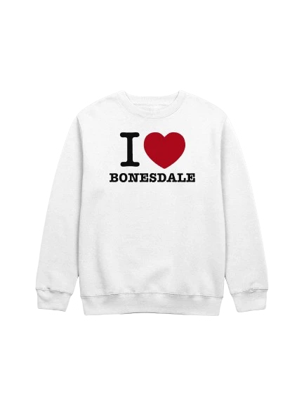 Black Text I Heart Bonesdale Sweatshirt product image (1)