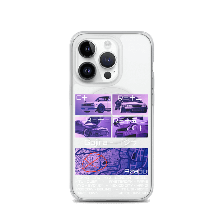Gojira-Birthplace, List of Cities (White) Phone Case product image (2)