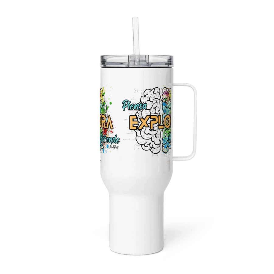 "Tumbler Explorador del Saber" vaso de acero inoxidable (Steel Tumbler) product image (5)