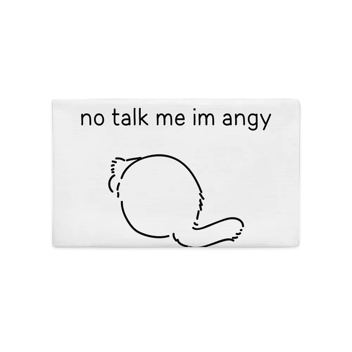 No Talk Manul Angy - Pillow Case product image (1)