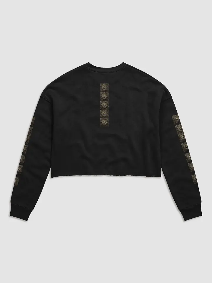 BTC fleece Crop Sweatshirt black 1 product image (2)