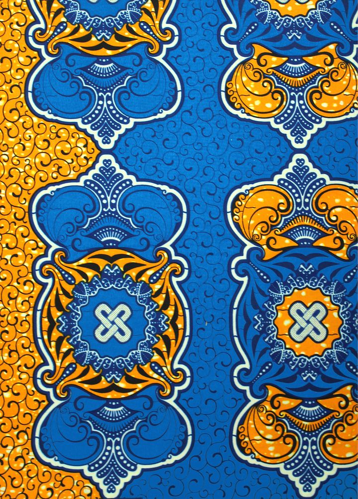 Tessuto Wax Print - Design Mandala e Simboli - cod.592/A product image (1)