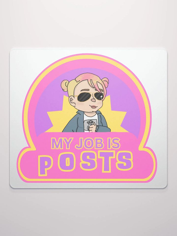 My Job is Posts Gaming Mousepad product image (2)