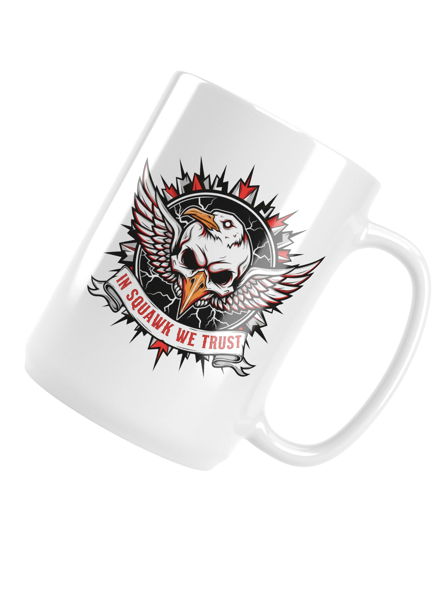 In Squawk We Trust Metal Mug product image (5)