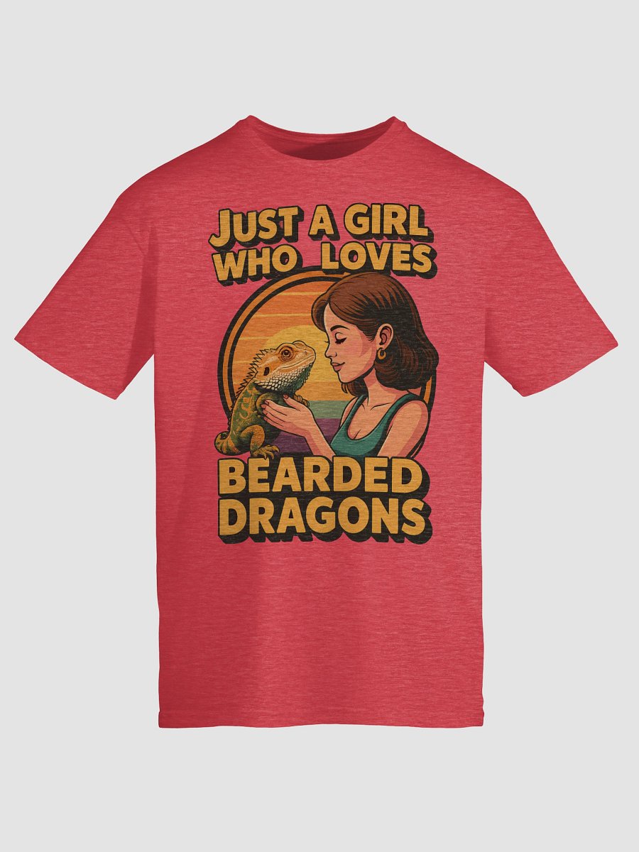 Just a Girl Who Loves Bearded Dragons Tee – Retro Sunset Lizard Lover Shirt product image (23)