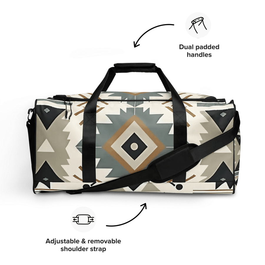 Southwestern Tribal Geometric Duffle Bag product image (3)