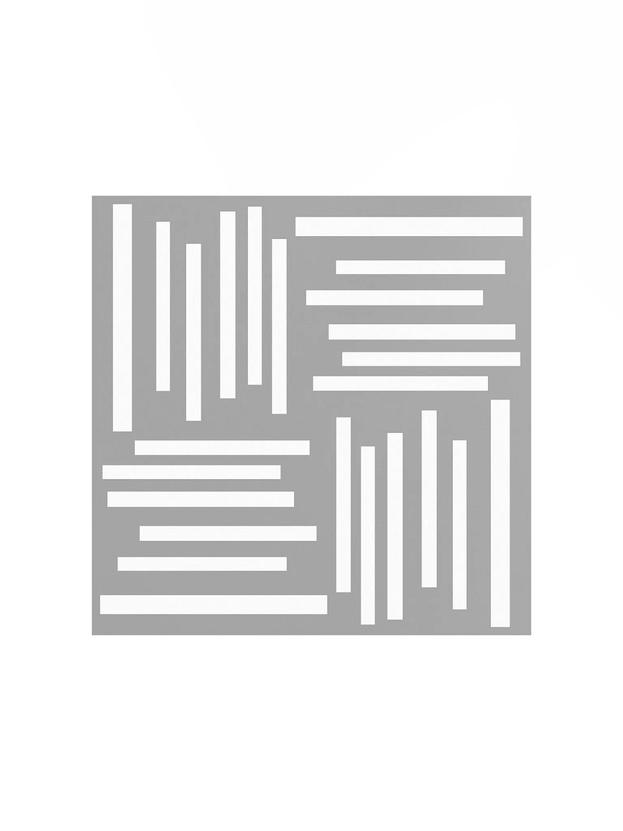 Minimalist geometry in grey and white Poster product image (1)