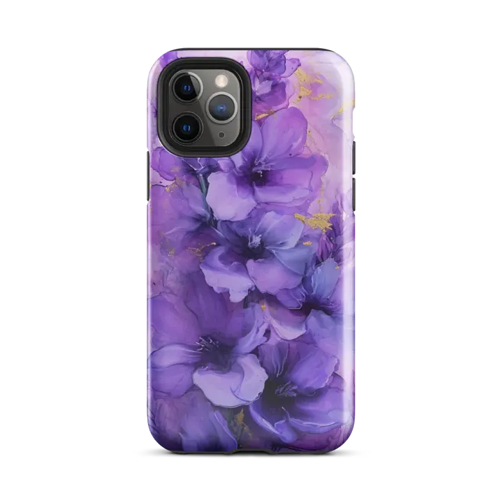 Abstract Lavender Flowers iPhone® Tough Case product image (1)