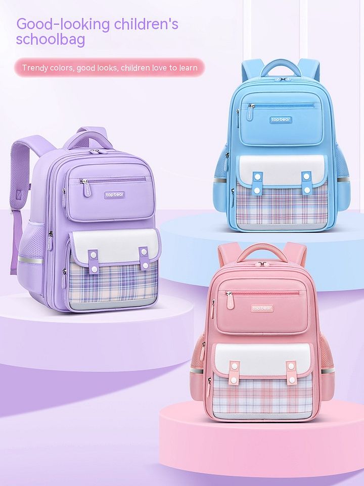 Large Capacity Cute Backpack Spine Protection And Burden Reduction product image (1)