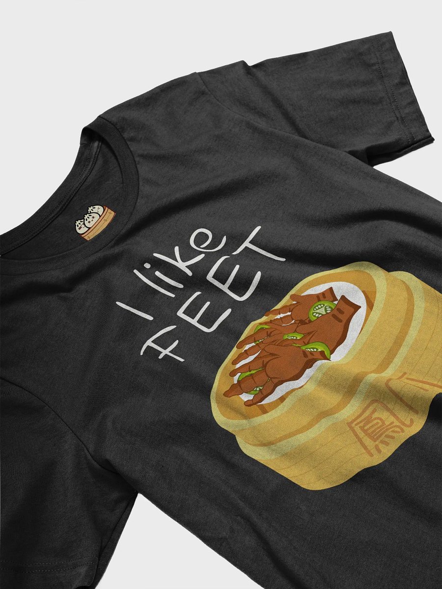 I Like Feet Chinese Dim Sum Shirt (White Text) product image (1)