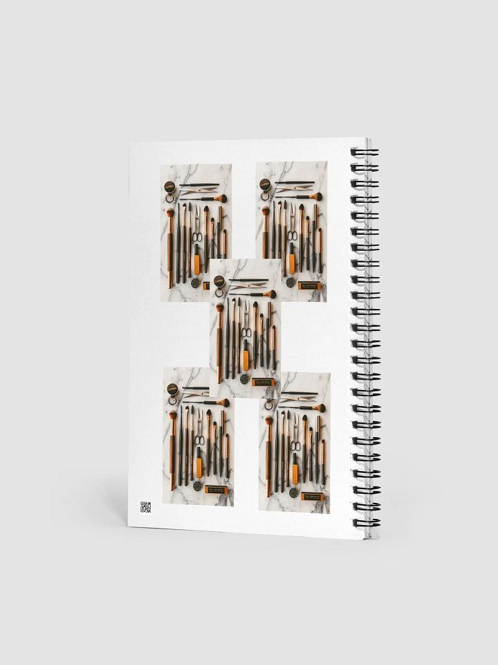 Beauty Makeup Brushes Spiral Notebook product image (2)
