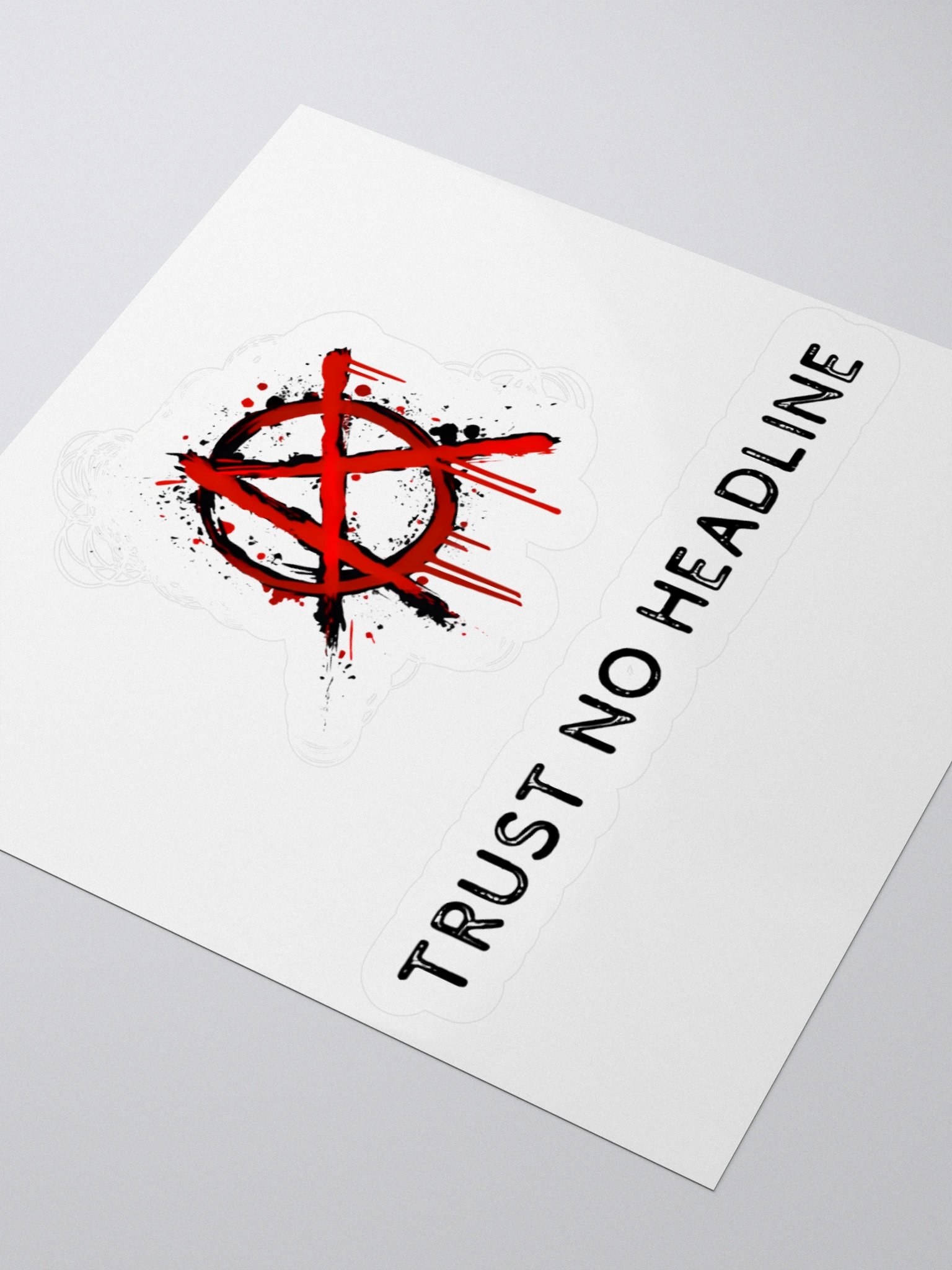 Trust No Headline Sticker product image (3)