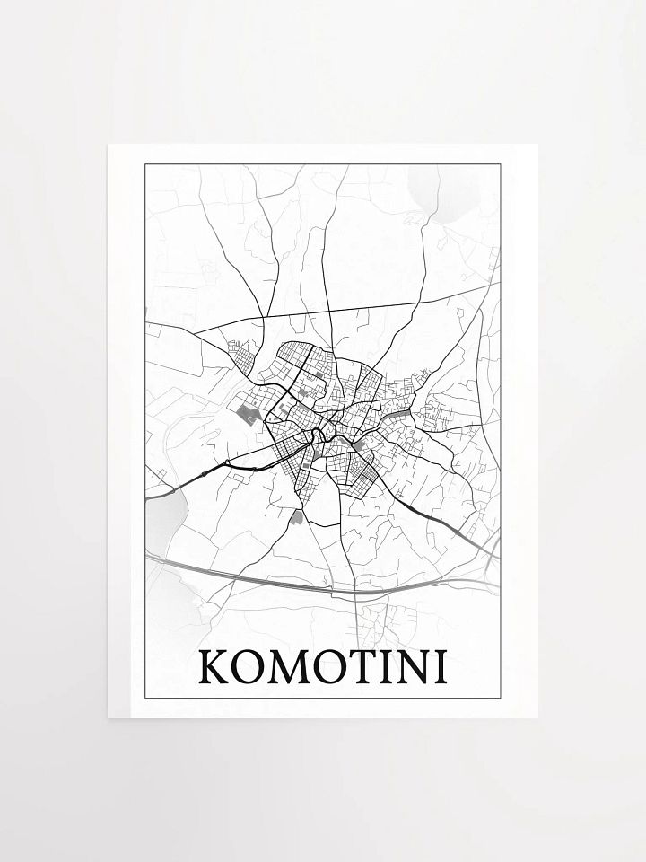 Komotini, Greece, city map print product image (5)