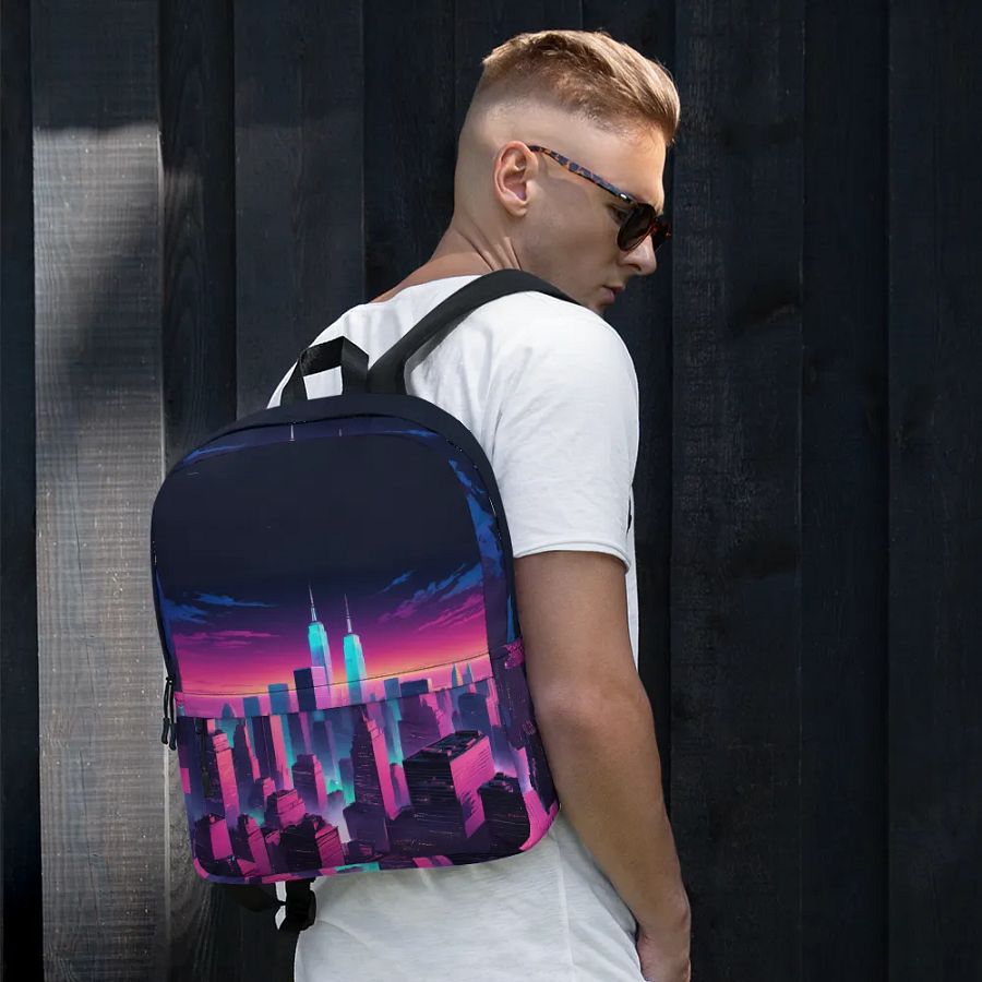 Vaporwave New York City All Over Print Backpack product image (9)