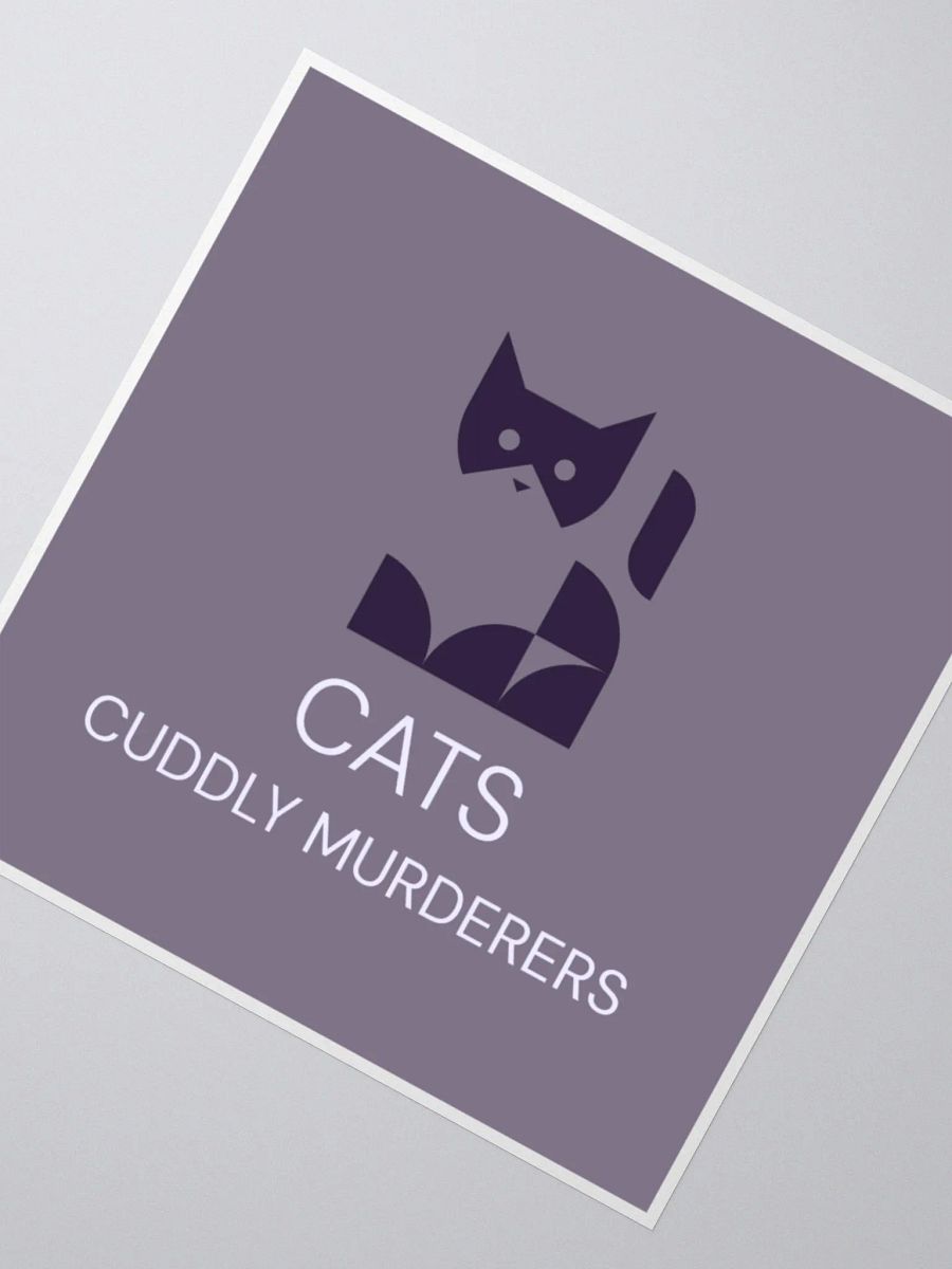 Cats Cuddly Murderers Kiss Cut Stickers product image (6)