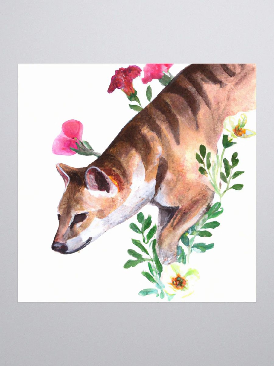 Thylacine Watercolor sticker product image (1)